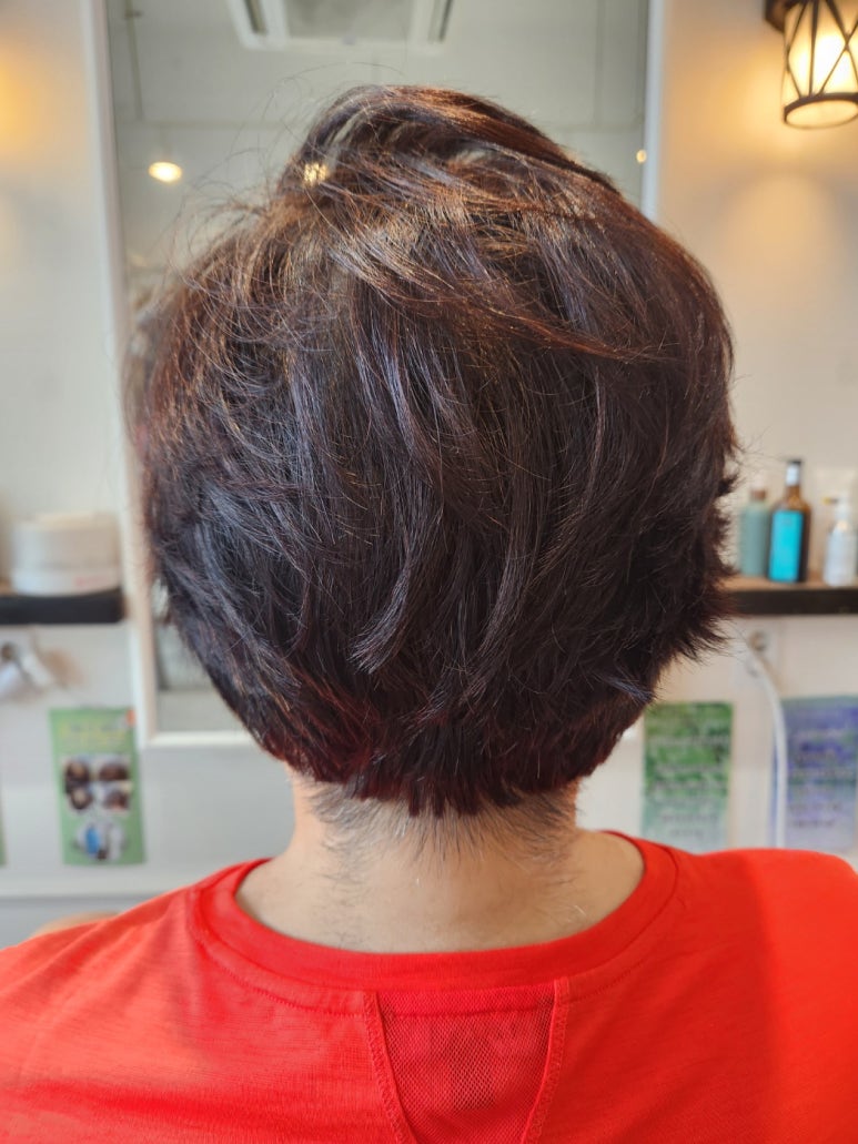 펌 없이도, 드라이만으로 지담테라피x더폼헤어의 볼륨 보브컷